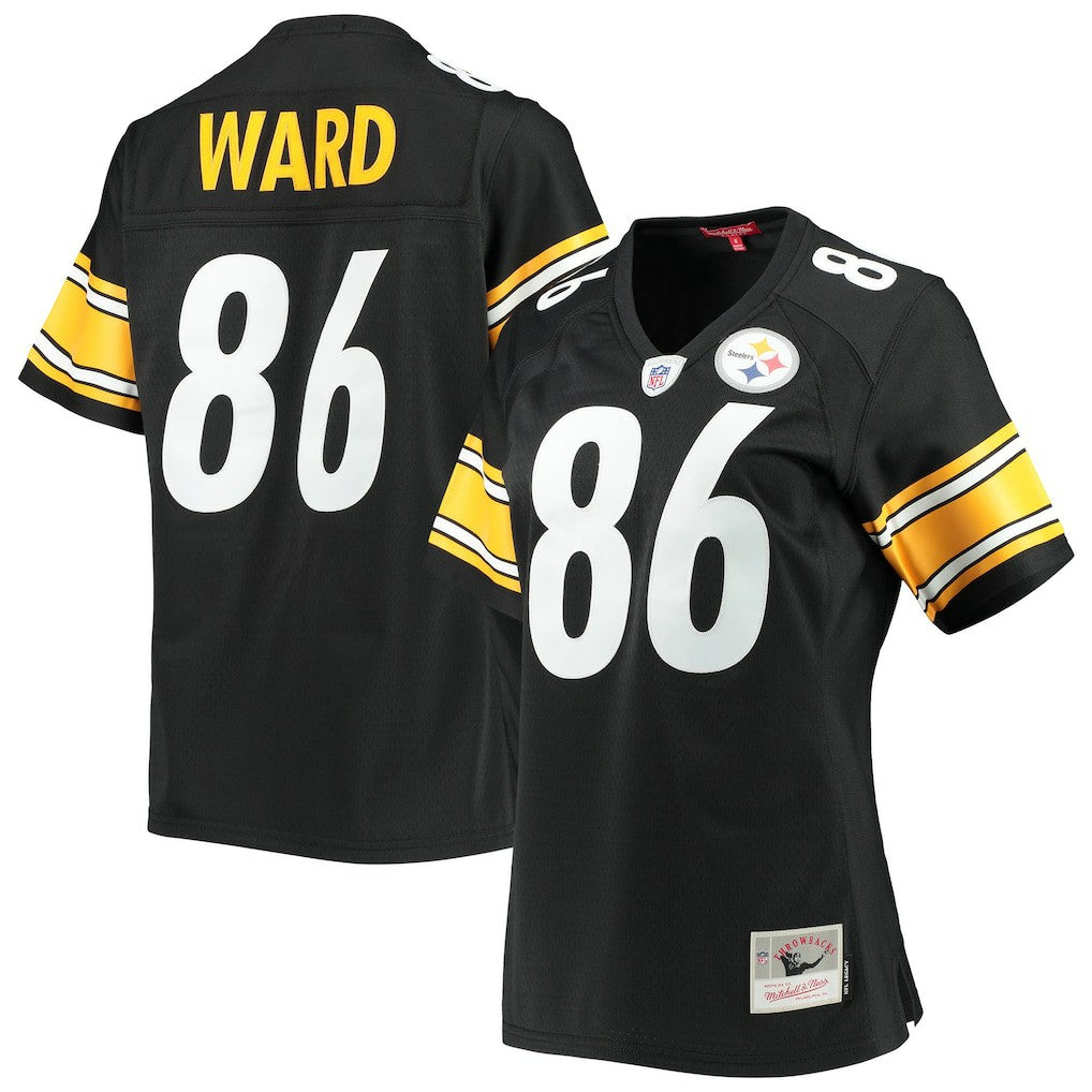 Hines Ward Pittsburgh Steelers Women's Legacy Replica Player Jersey Black | Mitchell & Ness