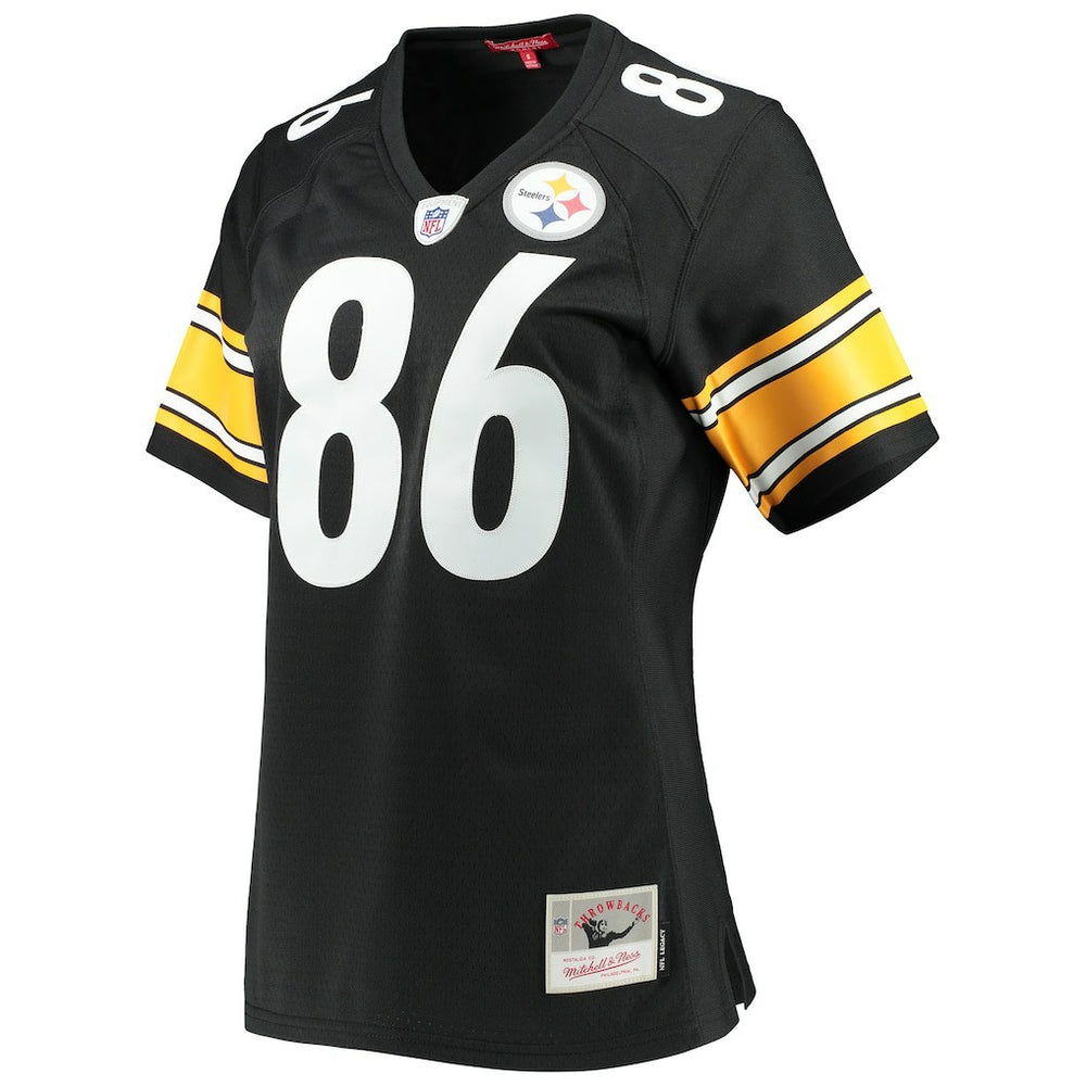 Hines Ward Pittsburgh Steelers Women's Legacy Replica Player Jersey Black | Mitchell & Ness