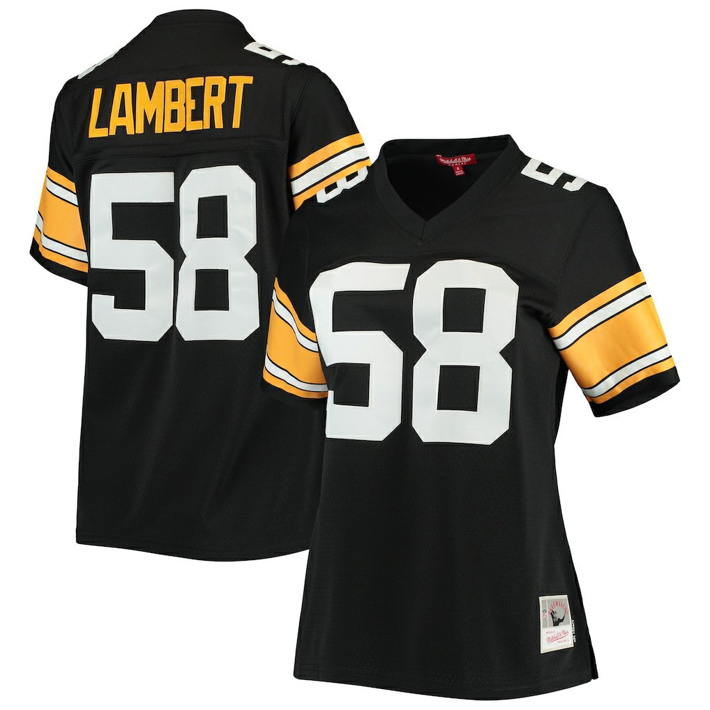 Jack Lambert Pittsburgh Steelers Women's Legacy Replica Player Jersey Black | Mitchell & Ness
