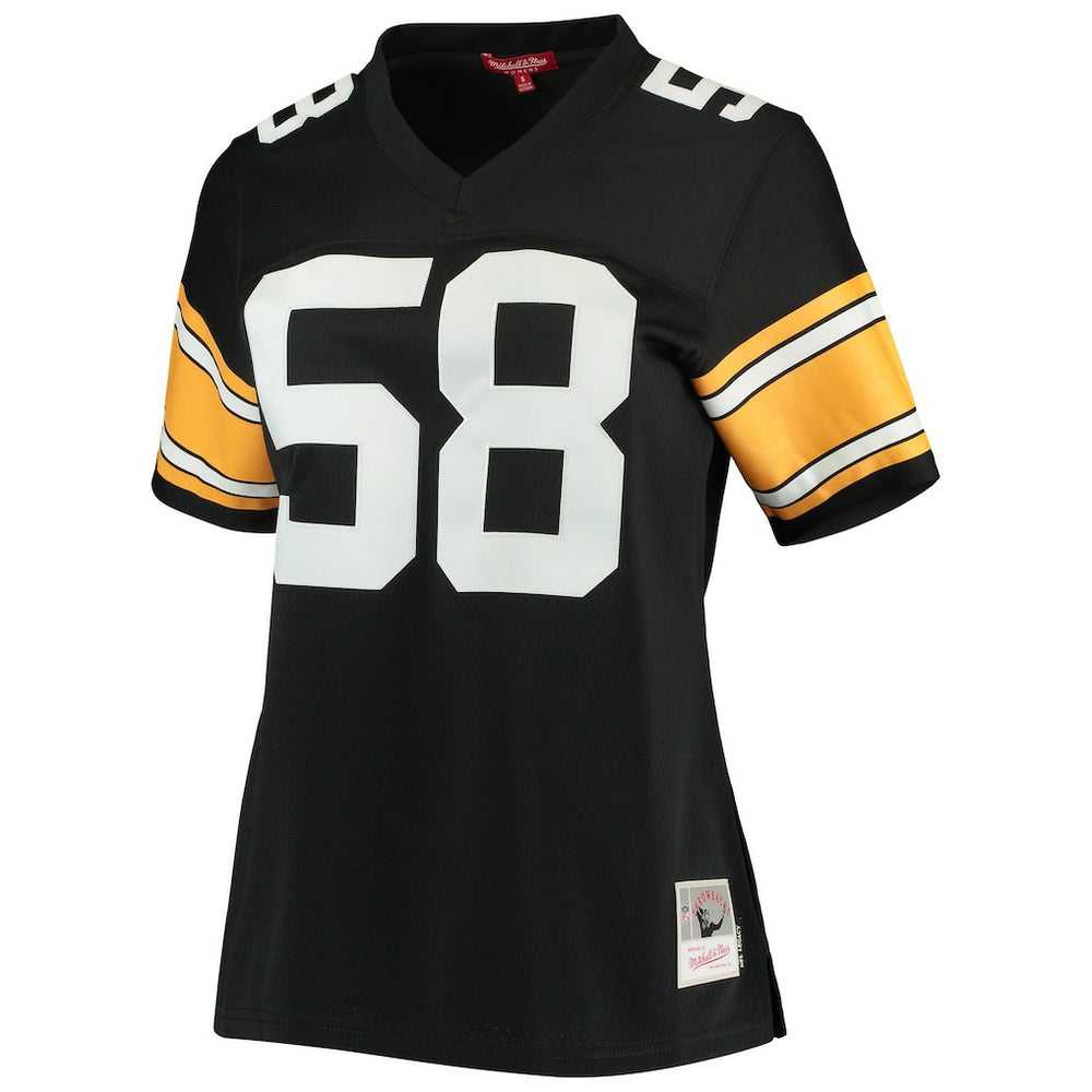 Jack Lambert Pittsburgh Steelers Women's Legacy Replica Player Jersey Black | Mitchell & Ness