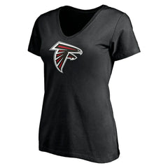 Kyle Pitts Atlanta Falcons Women's Player Icon Name & Number V-Neck T-Shirt Black | Fanatics