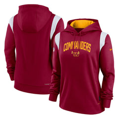 Washington Commanders Women's Sideline Stack Performance Pullover Hoodie Burgundy | Nike for Sale
