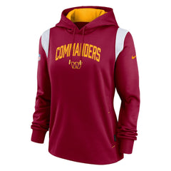 Washington Commanders Women's Sideline Stack Performance Pullover Hoodie Burgundy | Nike for Sale