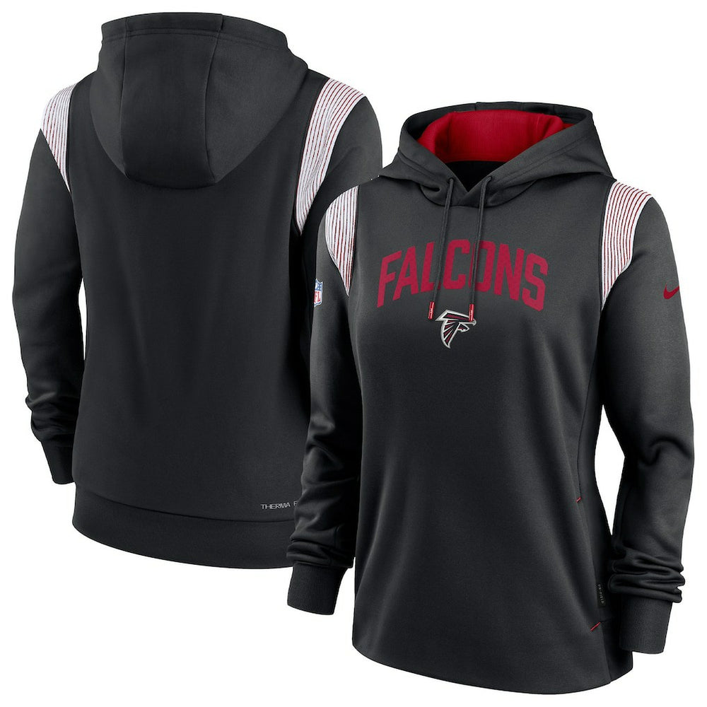 Atlanta Falcons Women's Sideline Stack Performance Pullover Hoodie Black | Nike for Sale
