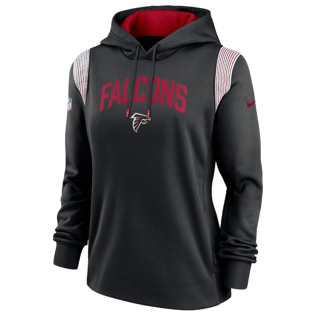 Atlanta Falcons Women's Sideline Stack Performance Pullover Hoodie Black | Nike for Sale