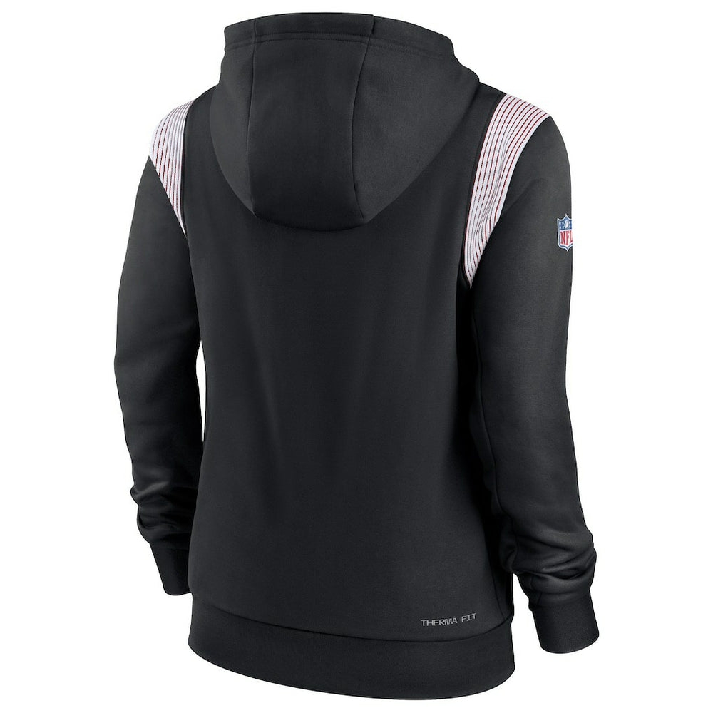 Atlanta Falcons Women's Sideline Stack Performance Pullover Hoodie Black | Nike for Sale