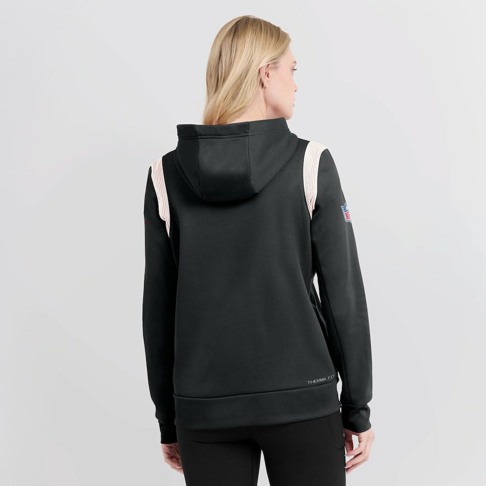 Atlanta Falcons Women's Sideline Stack Performance Pullover Hoodie Black | Nike for Sale