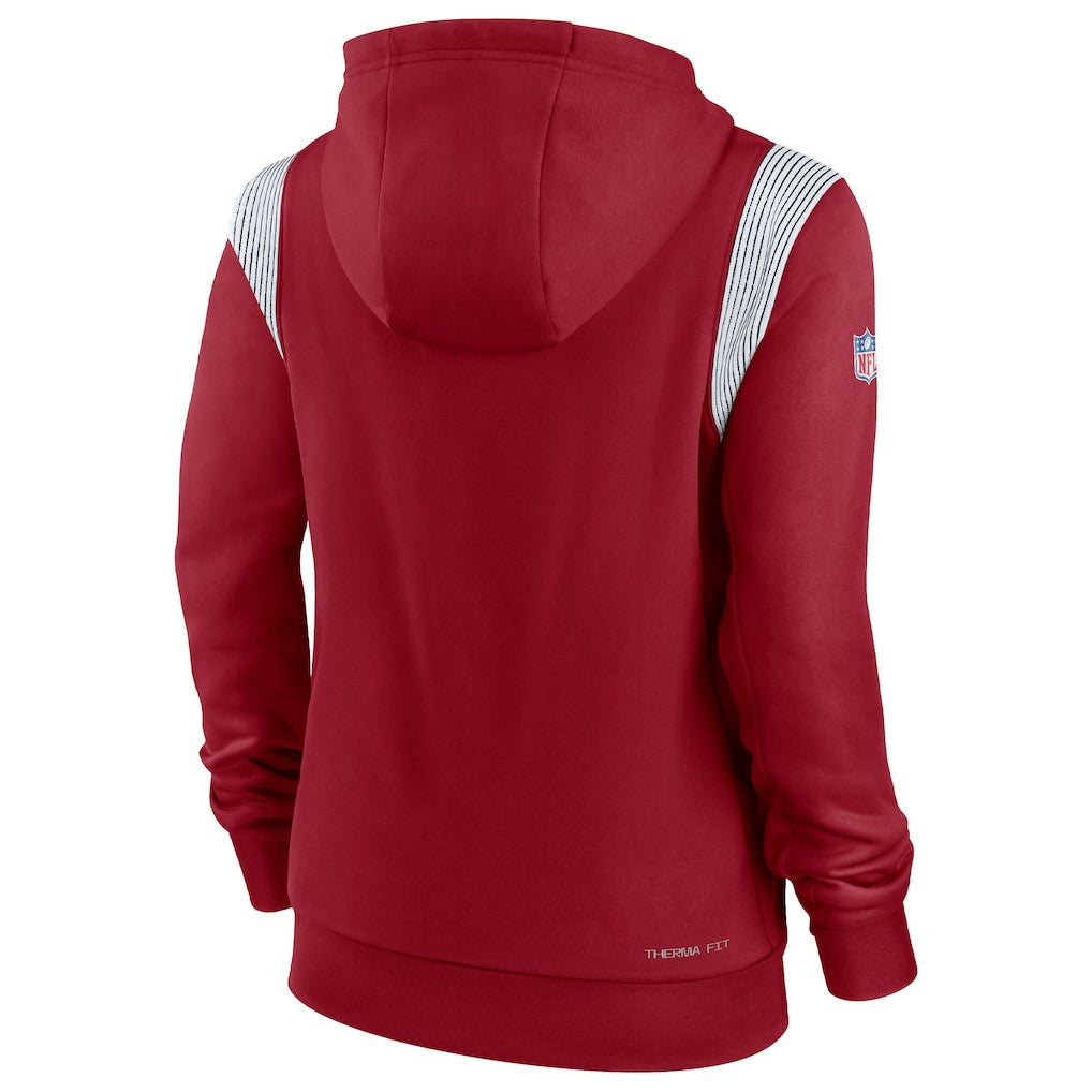 Arizona Cardinals Women's Sideline Stack Performance Pullover Hoodie Cardinal | Nike for Sale