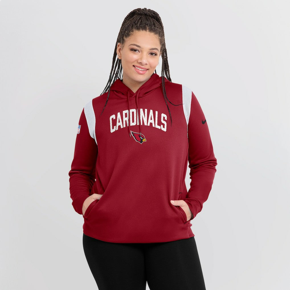Arizona Cardinals Women's Sideline Stack Performance Pullover Hoodie Cardinal | Nike for Sale