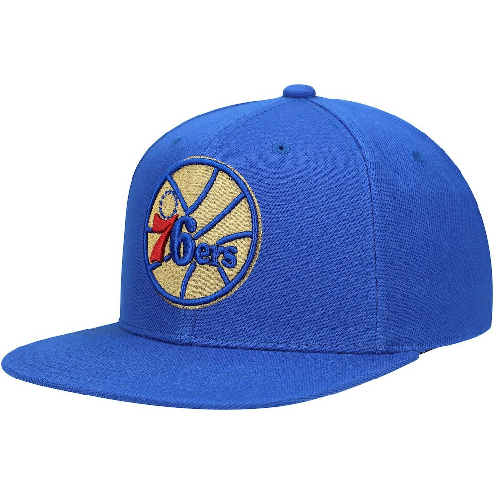 Philadelphia 76ers 50th Anniversary Snapback Hat Royal - NBA