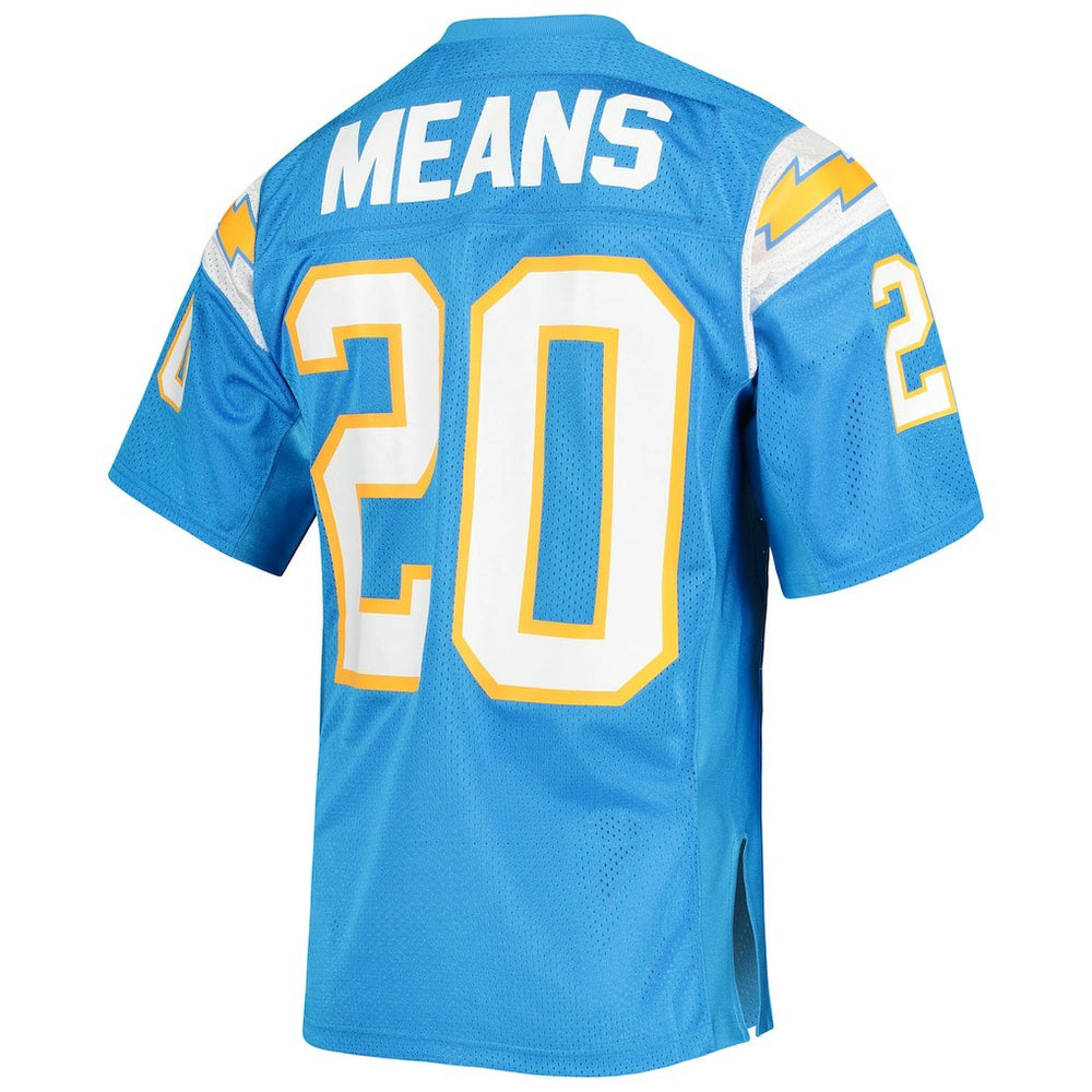 Natrone Means Los Angeles Chargers 1994 Authentic Throwback Retired Player Jersey Powder Blue | Mitchell & Ness