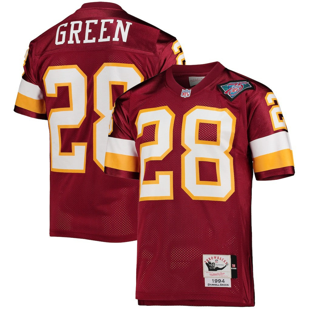 Darrell Green Washington Football Team 1994 Authentic Throwback Retired Player Jersey Burgundy | Mitchell & Ness