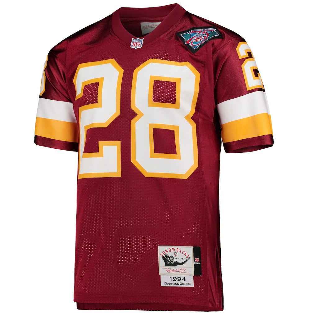 Darrell Green Washington Football Team 1994 Authentic Throwback Retired Player Jersey Burgundy | Mitchell & Ness
