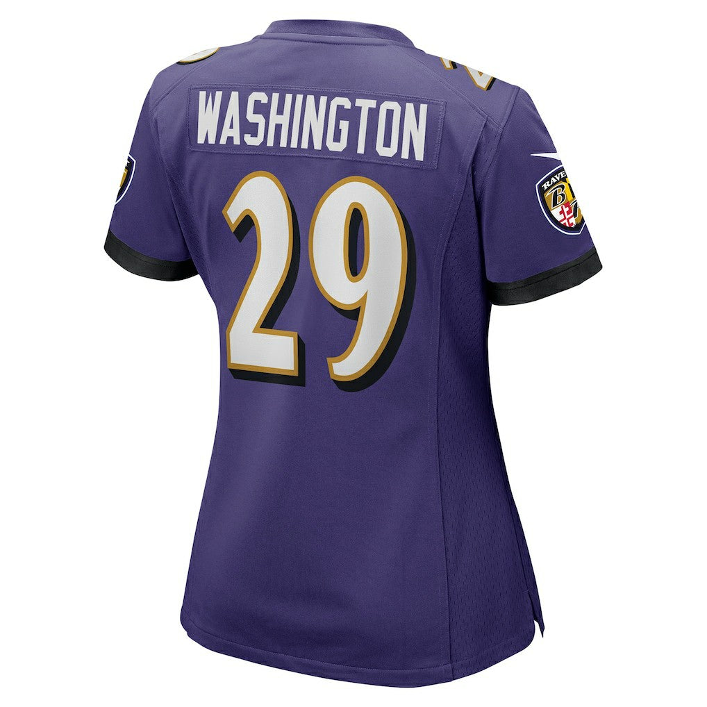 Ar'Darius Washington Baltimore Ravens Women's Player Game Jersey Purple | Nike for Sale