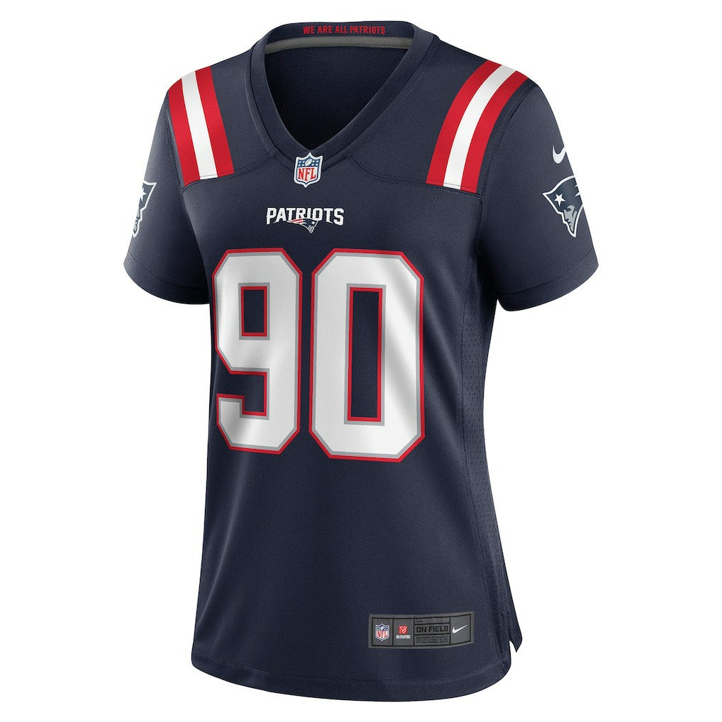 Christian Barmore New England Patriots Women's Game Jersey Navy | Nike for Sale