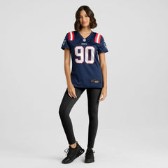 Christian Barmore New England Patriots Women's Game Jersey Navy | Nike for Sale