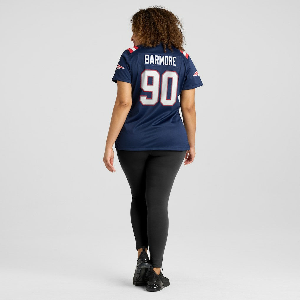 Christian Barmore New England Patriots Women's Game Jersey Navy | Nike for Sale