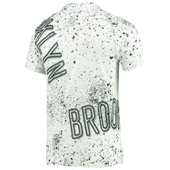Brooklyn Nets FISLL Gold Foil Splatter Print T-Shirt White - NBA