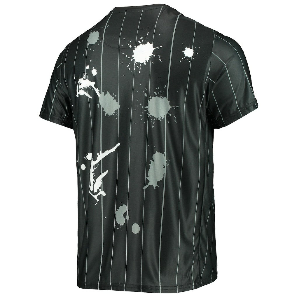 Brooklyn Nets FISLL Striped Splatter T-Shirt Black - NBA