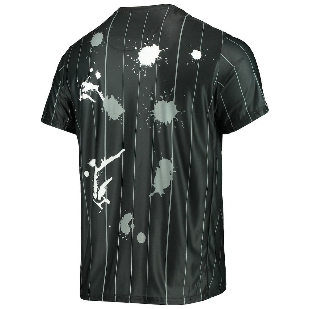 Brooklyn Nets FISLL Striped Splatter T-Shirt Black - NBA