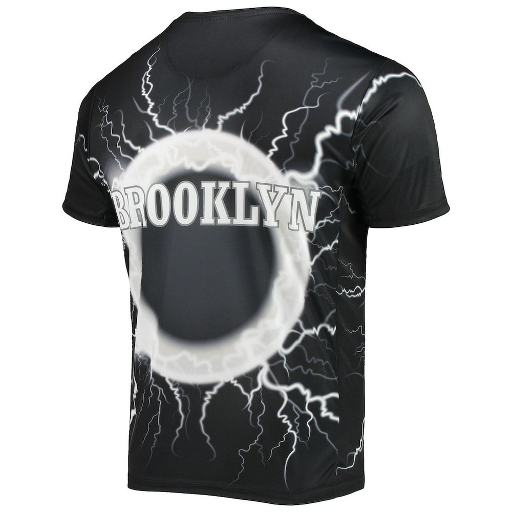 Brooklyn Nets FISLL Tornado Bolt T-Shirt Black - NBA