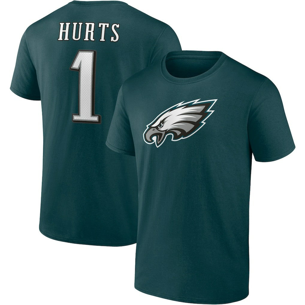 Jalen Hurts Philadelphia Eagles Player Icon T-Shirt Midnight Green | Fanatics