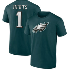 Jalen Hurts Philadelphia Eagles Player Icon T-Shirt Midnight Green | Fanatics