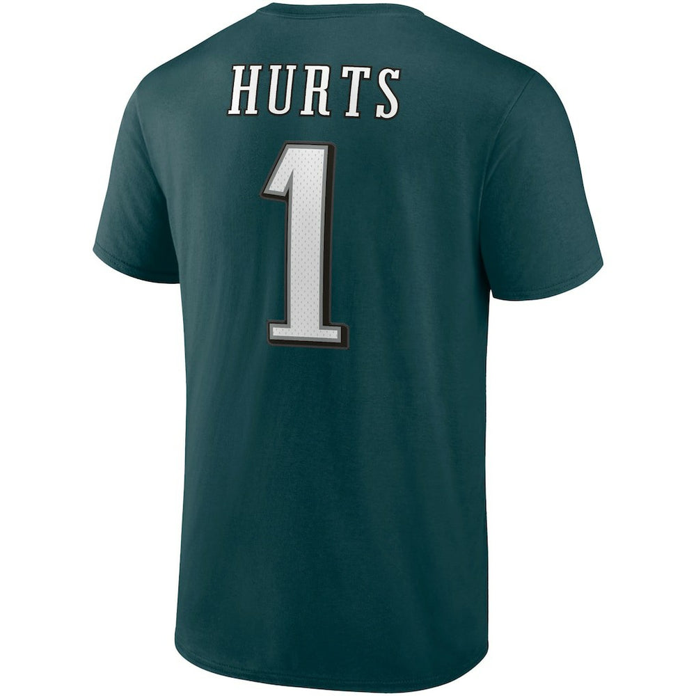 Jalen Hurts Philadelphia Eagles Player Icon T-Shirt Midnight Green | Fanatics