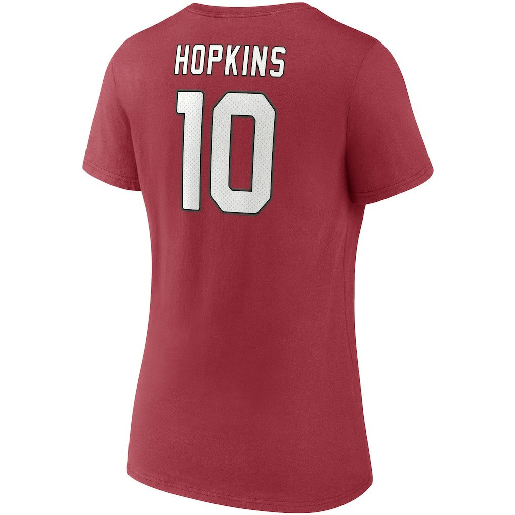 DeAndre Hopkins Arizona Cardinals Women's Player Icon Name & Number V-Neck T-Shirt Cardinal | Fanatics