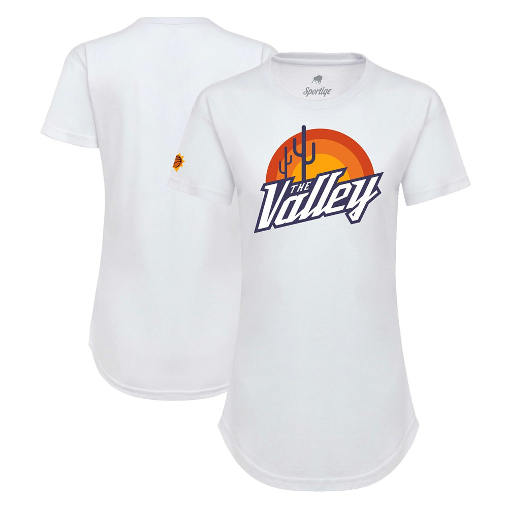 Phoenix Suns Sportiqe Women's 2021/22 City Edition Phoebe T-Shirt White - NBA