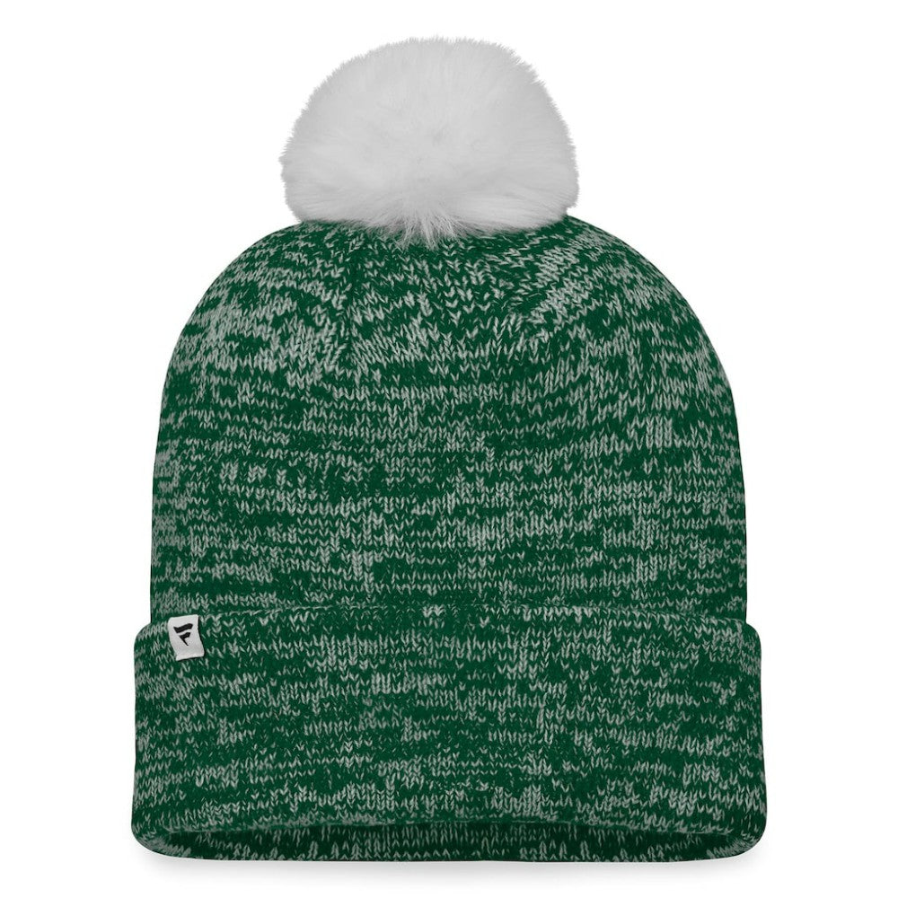 Athletics Fanatics Women's Iconic Cuffed Knit Hat with Pom - MLB