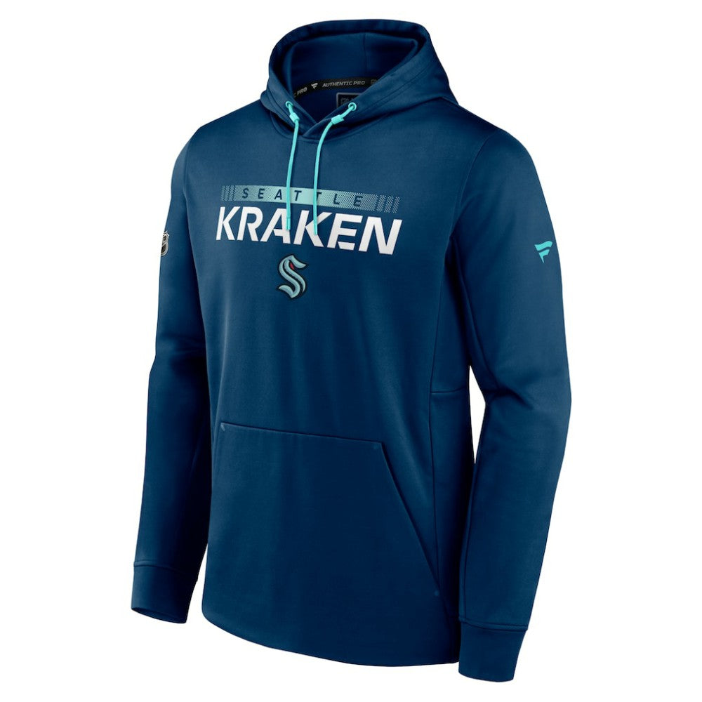 Seattle Kraken Fanatics Authentic Pro Rink Pullover Hoodie - Deep Sea Blue - NHL