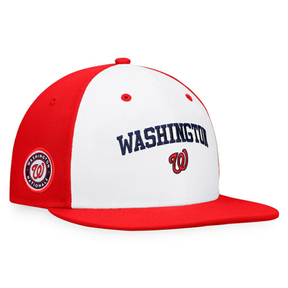 Washington Nationals Fanatics Iconic Color Blocked Fitted Hat - MLB