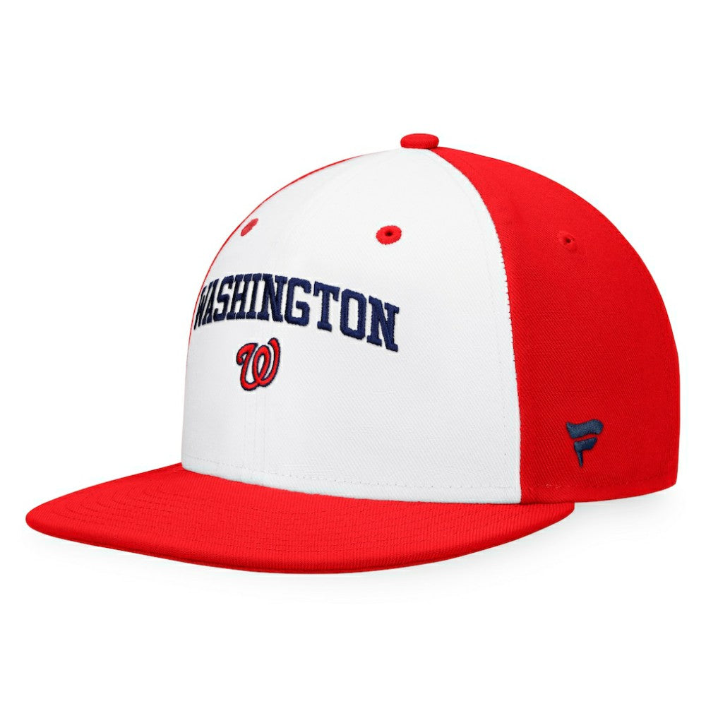 Washington Nationals Fanatics Iconic Color Blocked Fitted Hat - MLB