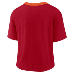 Tampa Bay Buccaneers Women's High Hip Fashion Cropped Top Red | Nike for Sale