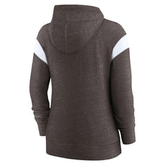 Cleveland Browns Women's Monaco Lightweight Full-Zip Hoodie Brown/White | Nike for Sale