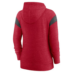 San Francisco 49ers Women's Monaco Lightweight Full-Zip Hoodie Scarlet/Heather Black | Nike for Sale