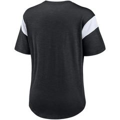 Las Vegas Raiders Women's Primary Logo Fashion Top Heather Black | Nike for Sale