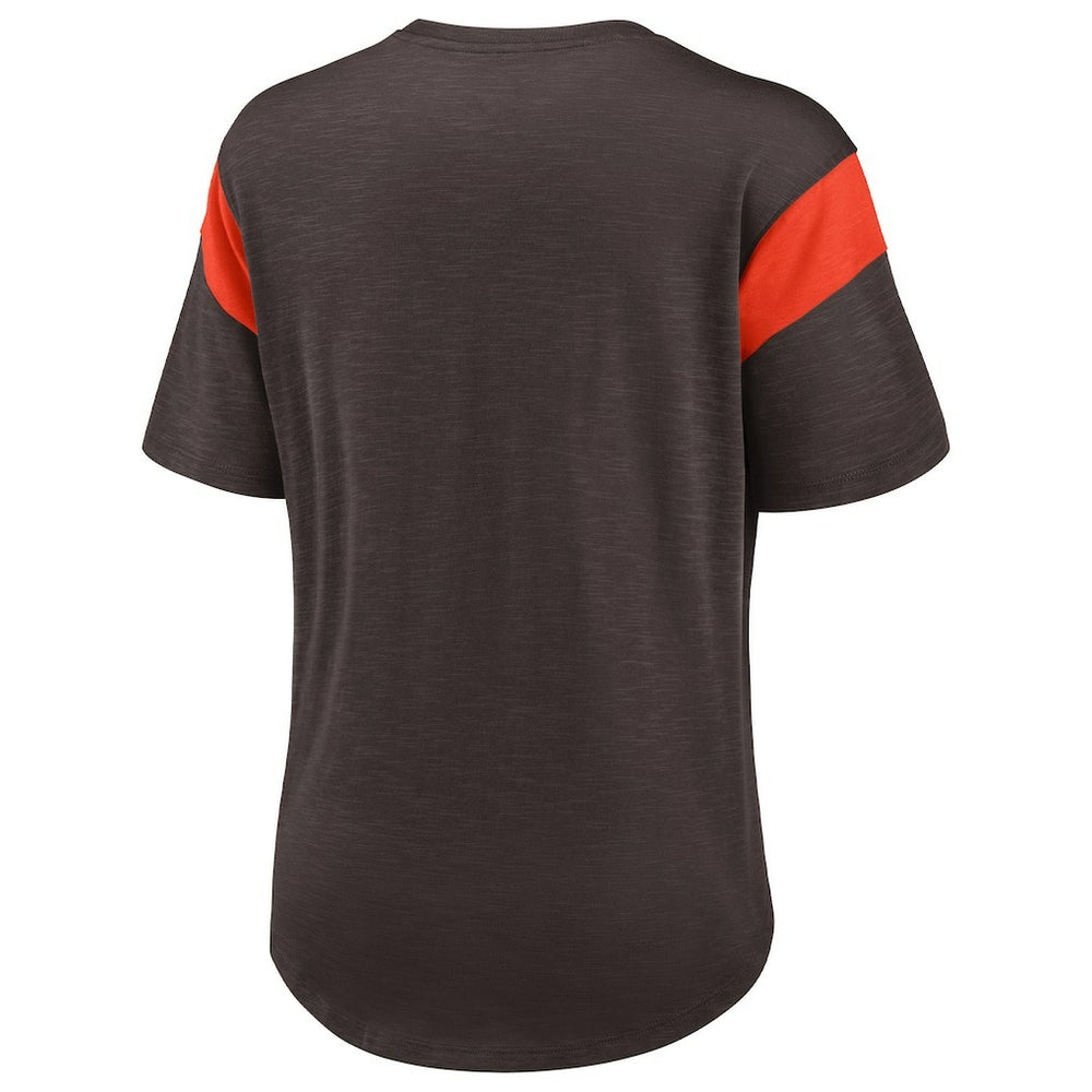 Cleveland Browns Women's Primary Logo Fashion Top Brown | Nike for Sale