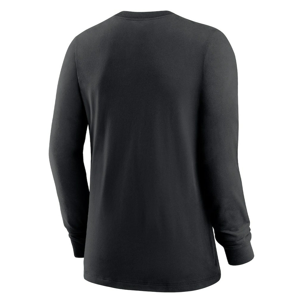New Orleans Saints Women's Prime Split Long Sleeve T-Shirt Black | Nike for Sale