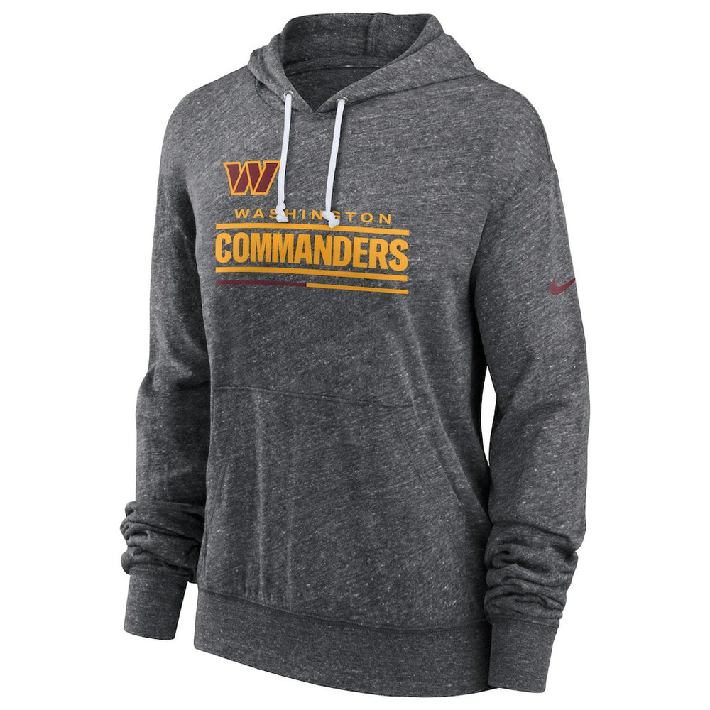 Washington Commanders Women's Team Spirit Gym Vintage Lightweight Hoodie Top Heather Charcoal | Nike for Sale