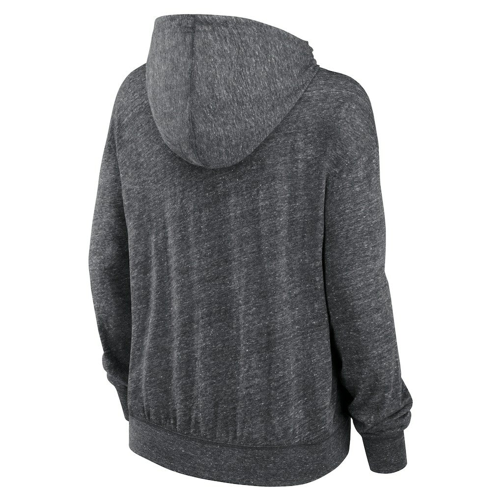 New York Jets Women's Team Spirit Gym Vintage Lightweight Hoodie Top Heather Charcoal | Nike for Sale