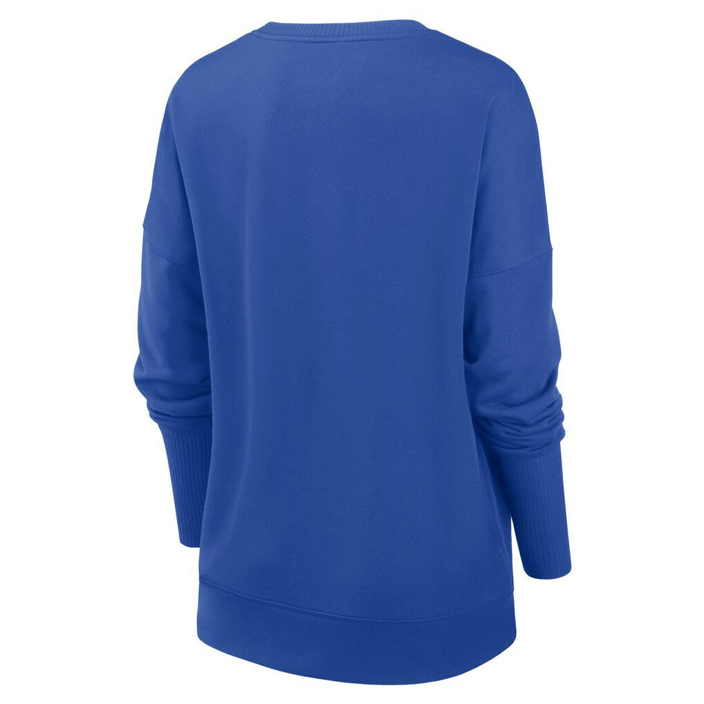 Los Angeles Rams Women's Rewind Playback Icon Performance Pullover Sweatshirt Royal | Nike for Sale