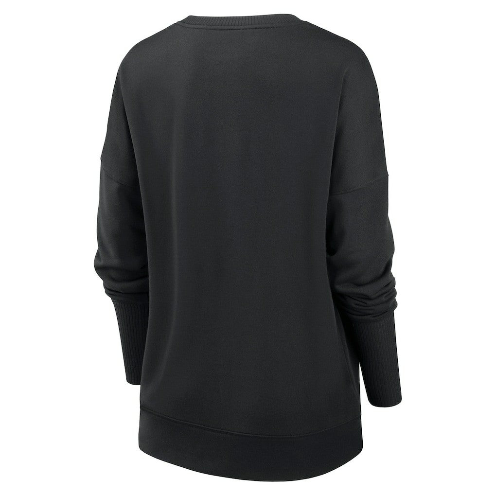 Las Vegas Raiders Women's Rewind Playback Icon Performance Pullover Sweatshirt Black | Nike for Sale