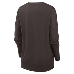 Cleveland Browns Women's Rewind Playback Icon Performance Pullover Sweatshirt Brown | Nike for Sale