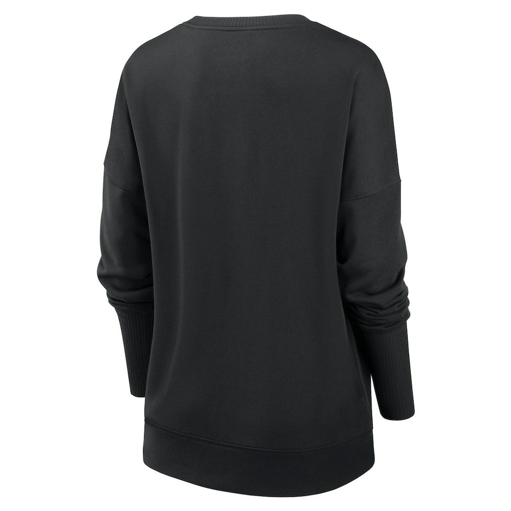 New Orleans Saints Women's Rewind Playback Icon Performance Pullover Sweatshirt Black | Nike for Sale