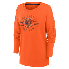 Chicago Bears Women's Rewind Playback Icon Performance Pullover Sweatshirt Orange | Nike for Sale