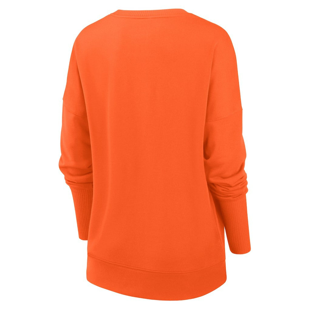 Chicago Bears Women's Rewind Playback Icon Performance Pullover Sweatshirt Orange | Nike for Sale