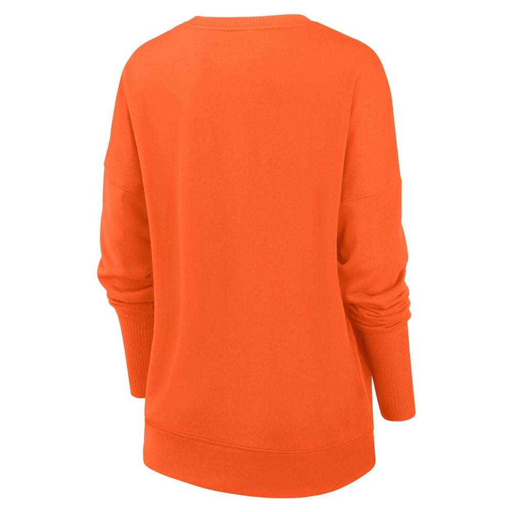 Chicago Bears Women's Rewind Playback Icon Performance Pullover Sweatshirt Orange | Nike for Sale