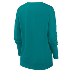 Miami Dolphins Women's Rewind Playback Icon Performance Pullover Sweatshirt Aqua | Nike for Sale